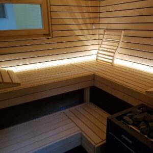 Saunahaus «Light» mit Elektro-Ofen